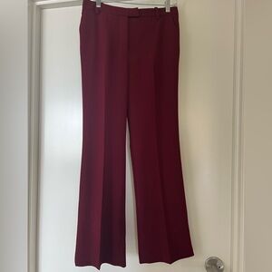 Elegant Burgundy Women's Pants